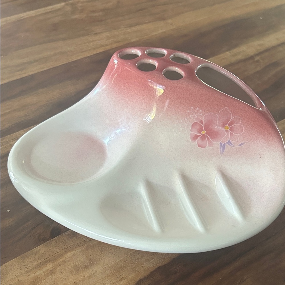 Vintage Retro Bathroom Organizator Soap Holder - Tooth Brush Holder